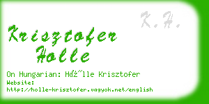 krisztofer holle business card